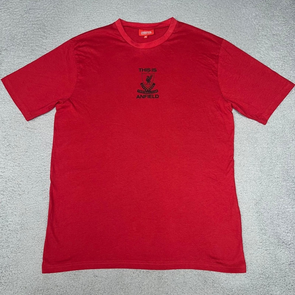 Official Liverpool FC This Is Anfield T‎ Shirt Men's Sz XL Red Football Club Tee